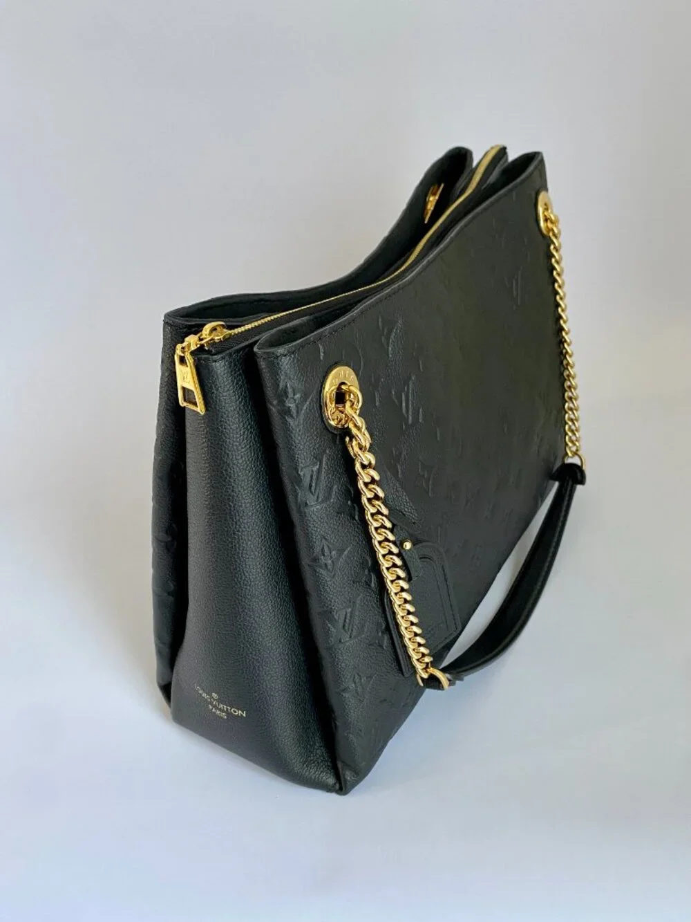 Louis Vuitton Monogram Empreinte Surene MM Black Tote + Box/Receipt - Picture 7 of 16